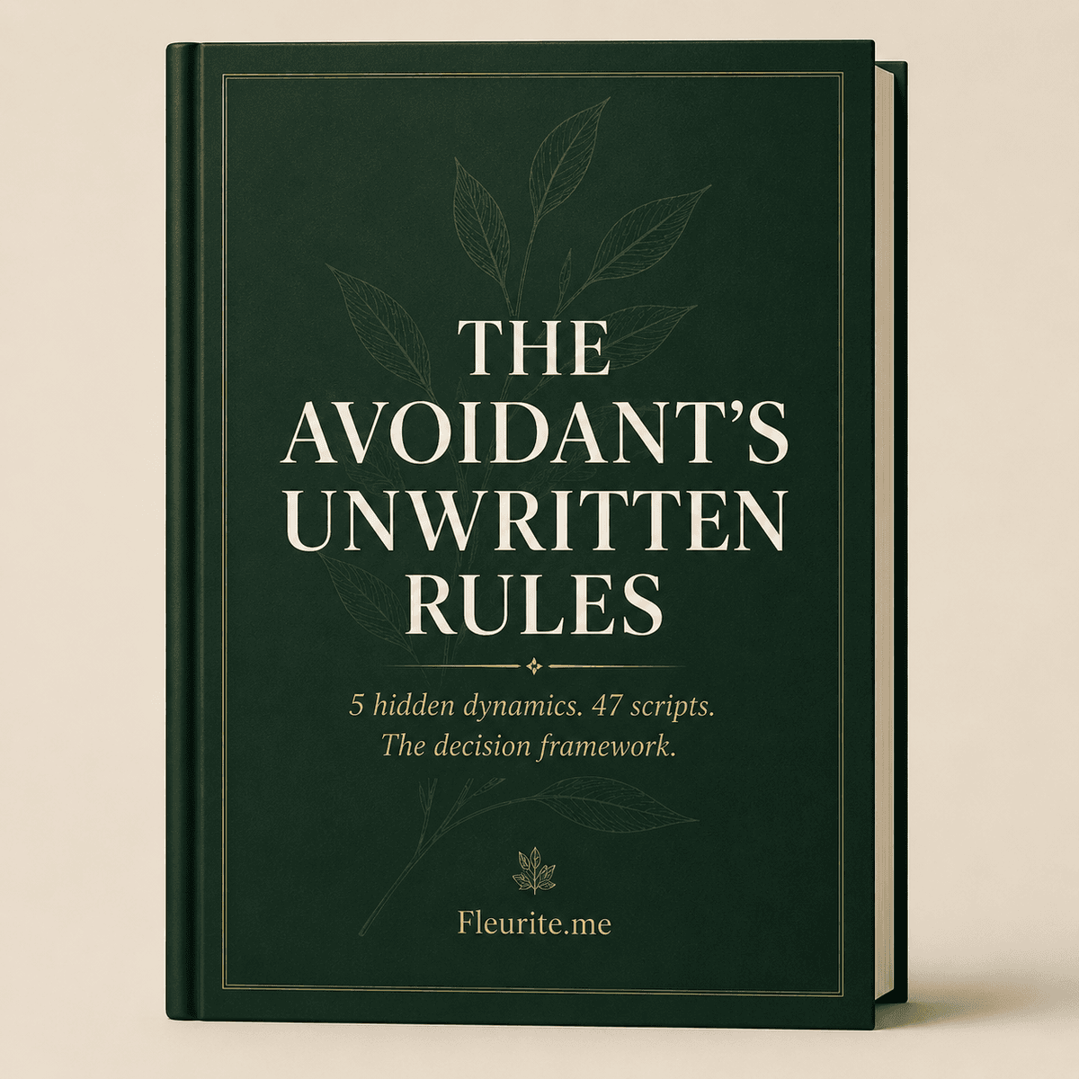 The Avoidant's Unwritten Rules — by Fleurite.me